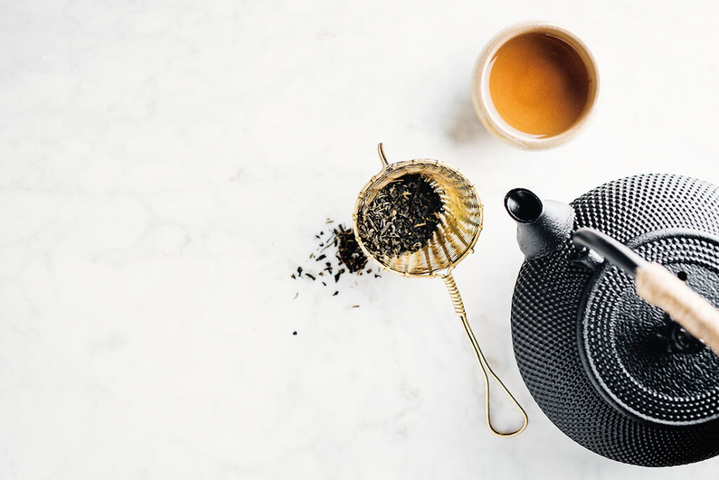 Teapot With Tea