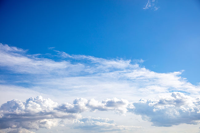 Fluffy Cumulus Clouds