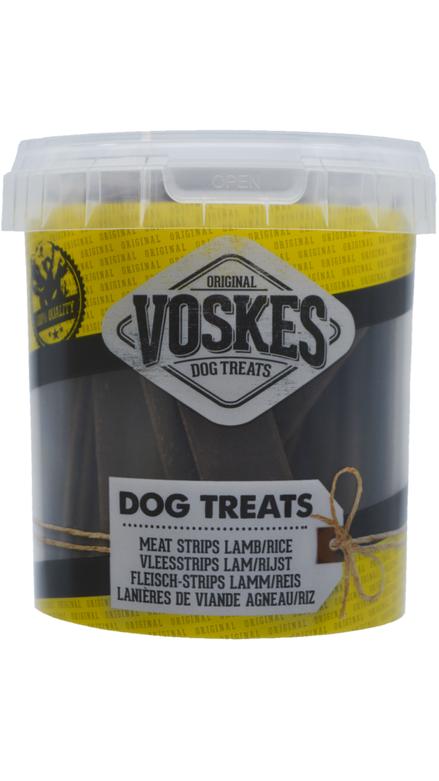 Dog Treats Voskes Meat Strips Lamb And Rice (tube)